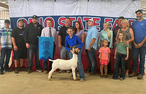 Tenth Overall Market Goat 2023 Ohio State Fair Jr. Show Tenth Overall Market Goat<br />
2023 Ohio State Fair Jr. Show