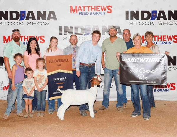 5th Overall Doe 2023 Indiana Stock Show 5th Overall Doe<br />
2023 Indiana Stock Show