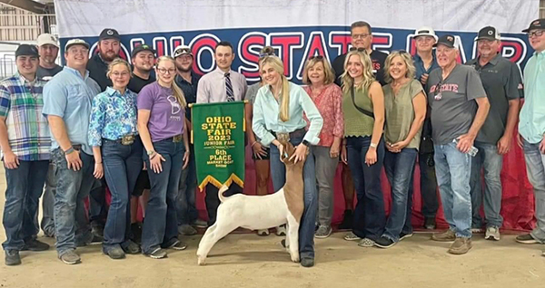Sixth Overall Market Goat 2023 Ohio State Fair Jr. Show Sixth Overall Market Goat<br />
2023 Ohio State Fair Jr. Show