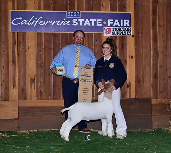 Grand Market Goat 2023 California State Fair Grand Market Goat<br />
2023 California State Fair