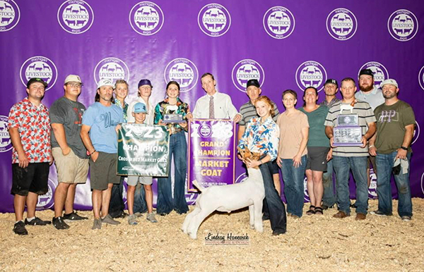 Grand Champion Market Goat 2023 Michigan Livestock Expo Grand Champion Market Goat<br />
2023 Michigan Livestock Expo