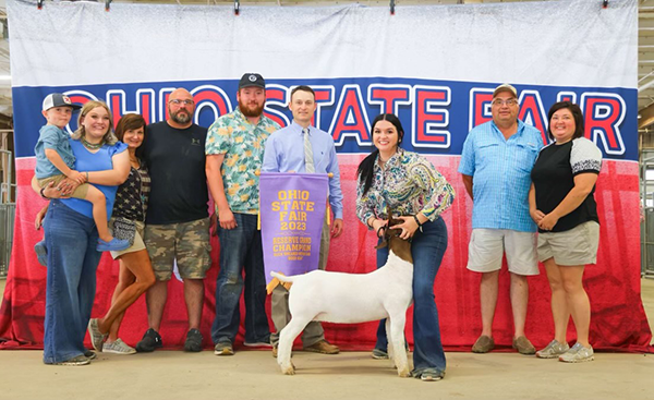 Reserve Slick Doe 2023 Ohio State Fair Wether Dam Show Reserve Slick Doe<br />
2023 Ohio State Fair Wether Dam Show
