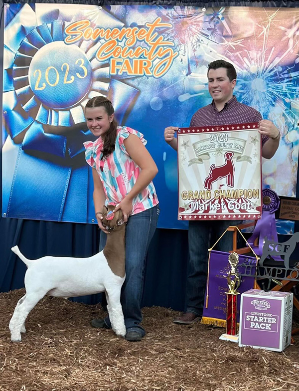 Grand Market Goat 2023 Somerset County Fair Grand Market Goat<br />
2023 Somerset County Fair