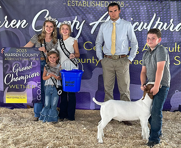Grand Market Goat 2023 Warren Co. Junior Show Grand Market Goat<br />
2023 Warren Co. Junior Show