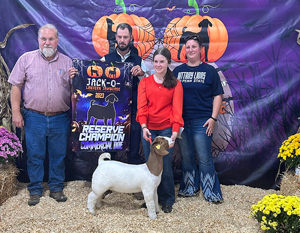 Reserve Champion Wether Dam 2023 Jack-O-lantern Jamboree Reserve Champion Wether Dam<br />
2023 Jack-O-lantern Jamboree